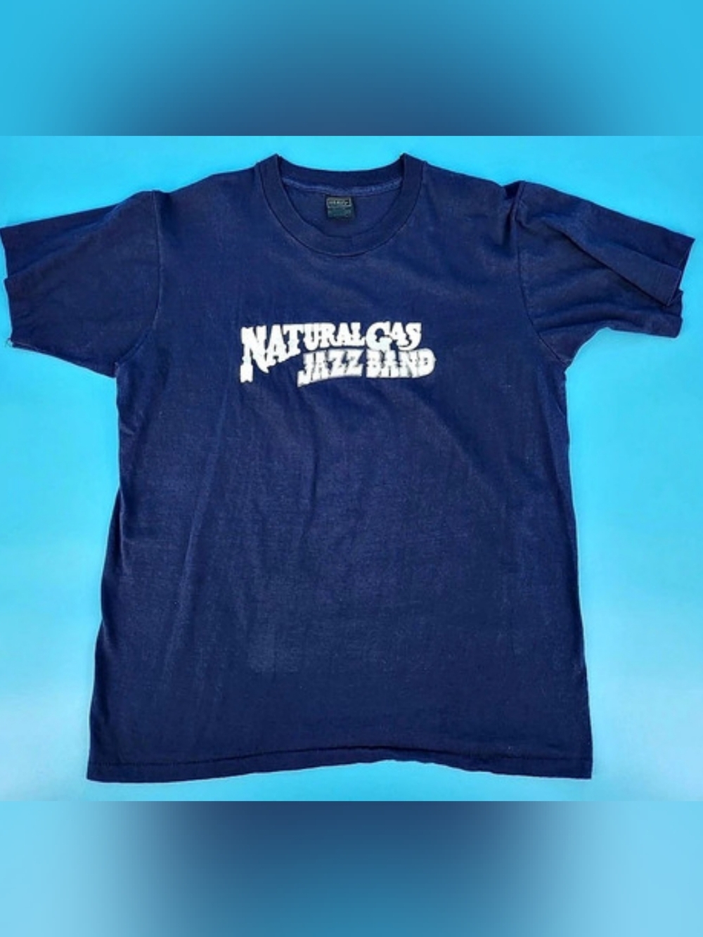 Heavy Natural Gas Jazz Band Graphic Tee Blue XL